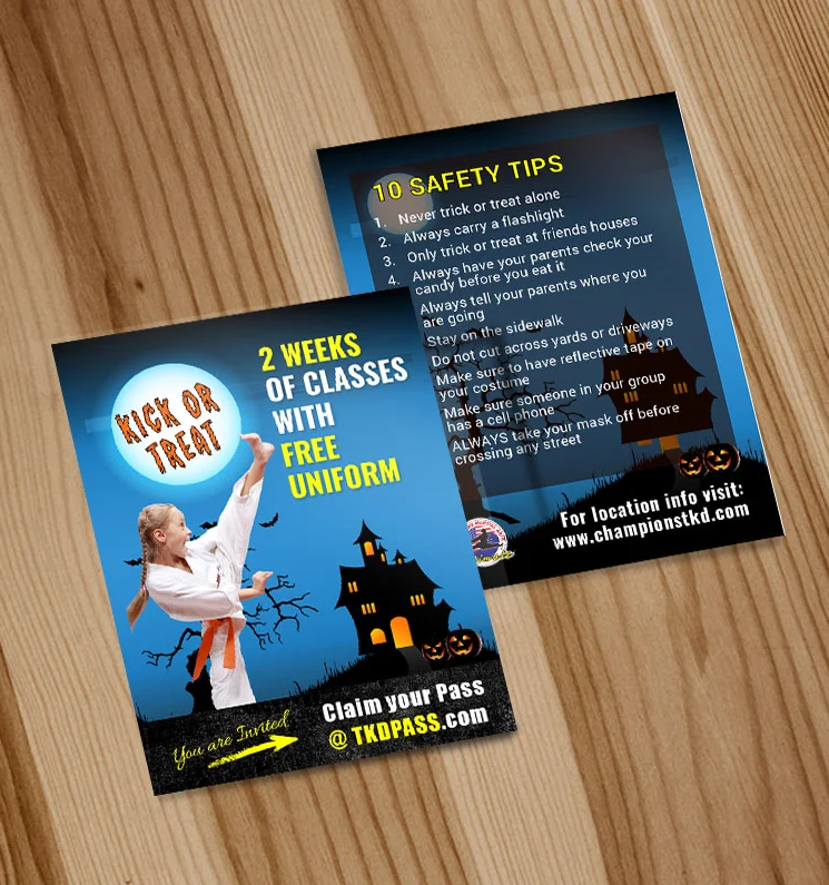 Kick or Treat Halloween Flyer 3X4